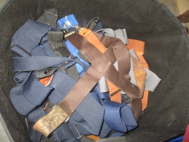 Large Lot of Men's Suspenders: see pictures and preview for selection and condition 