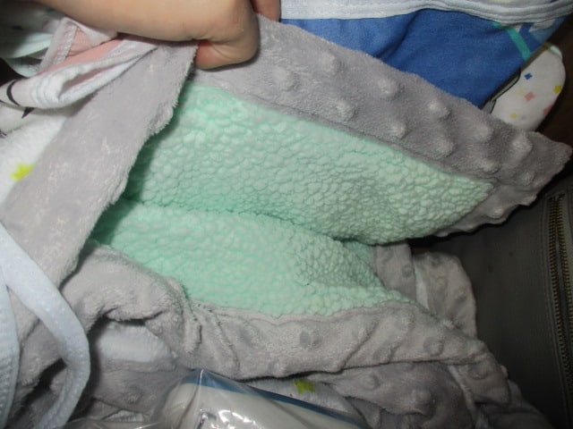 Baby Lot - Diaper Bag, Blanket, Baby Monitor, Plastic Bib, Diapers, etc. - 4