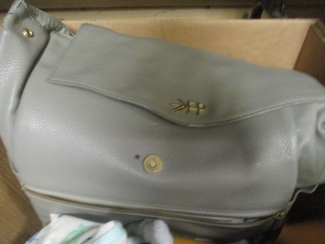 Baby Lot - Diaper Bag, Blanket, Baby Monitor, Plastic Bib, Diapers, etc. - 5