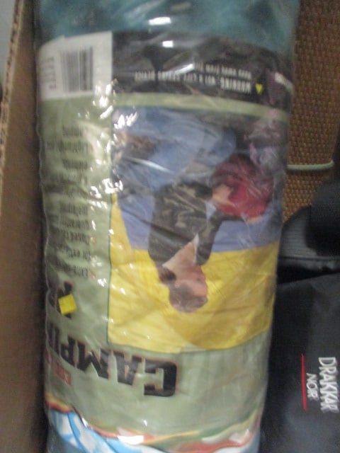 New Old Stock Eggcrate Camping Pad, 2 Straw Beach Mats, and Bag of - 2