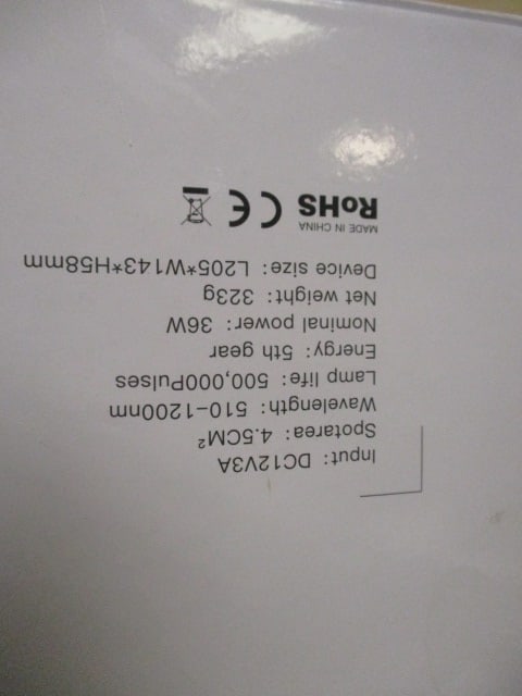 Photon Hair Removal Instrument in Original Box and Panasonic Wet/Dry - 6