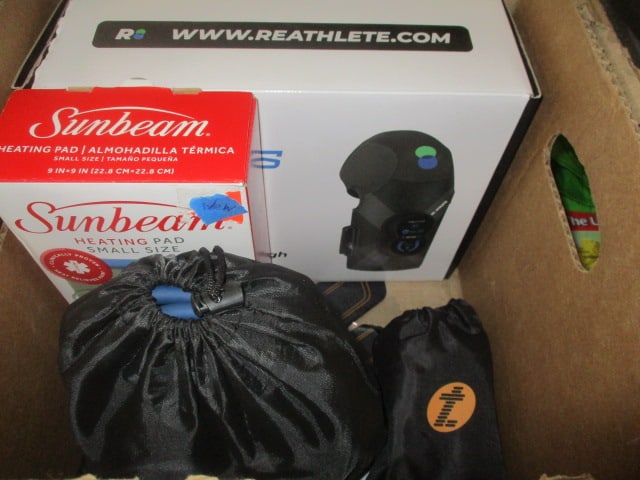 Health and Exercise Lot - Calf, Thigh, and Knee Massager, Sunbeam Heating Pad, - 2