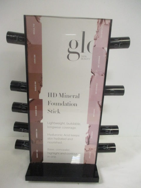 Lot of Glo Skin Beauty Cream Foundation Makeup on Tray - Variety of Shades: both new and slightly used tester makeup, see pictures and preview for selection and condition