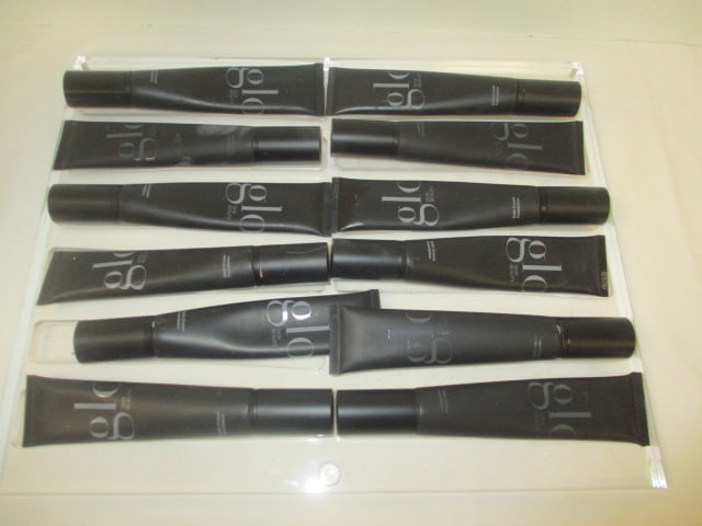 Lot of 9 Glo Skin Beauty HD Mineral Foundation Sticks on Display Stand: both new and slightly used tester makeup, see pictures and preview for selection and condition 