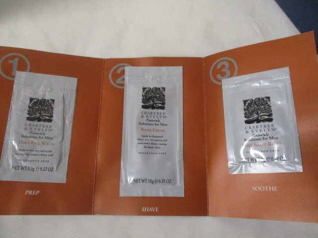 Lot of 50 New Old Stock Crabtree & Evelyn Naturals Solutions for Men Tester Packs - 4