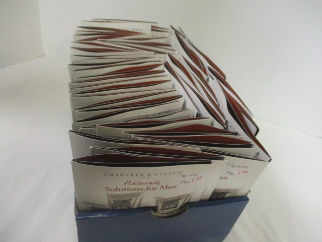 Lot of 47 New Old Stock Crabtree & Evelyn Naturals Solutions for Men Tester Packs: see pictures and preview for selection