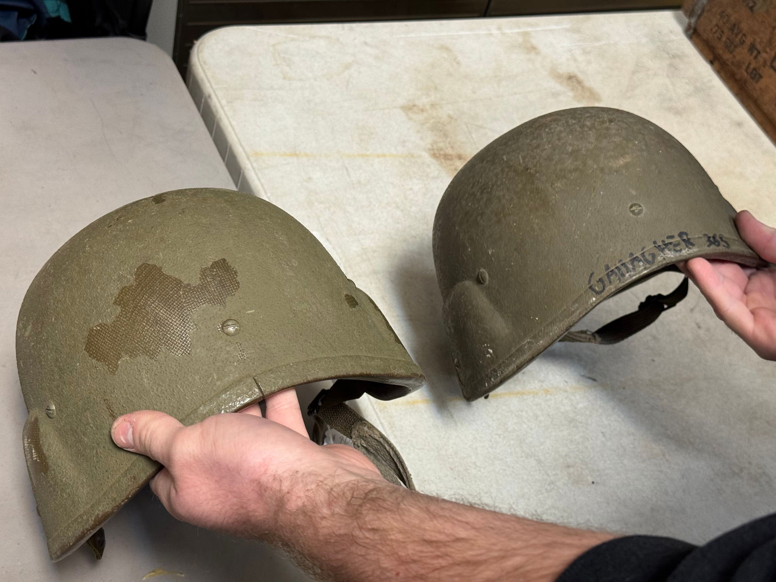 (2) PASGT Ballistic Helmets - 8