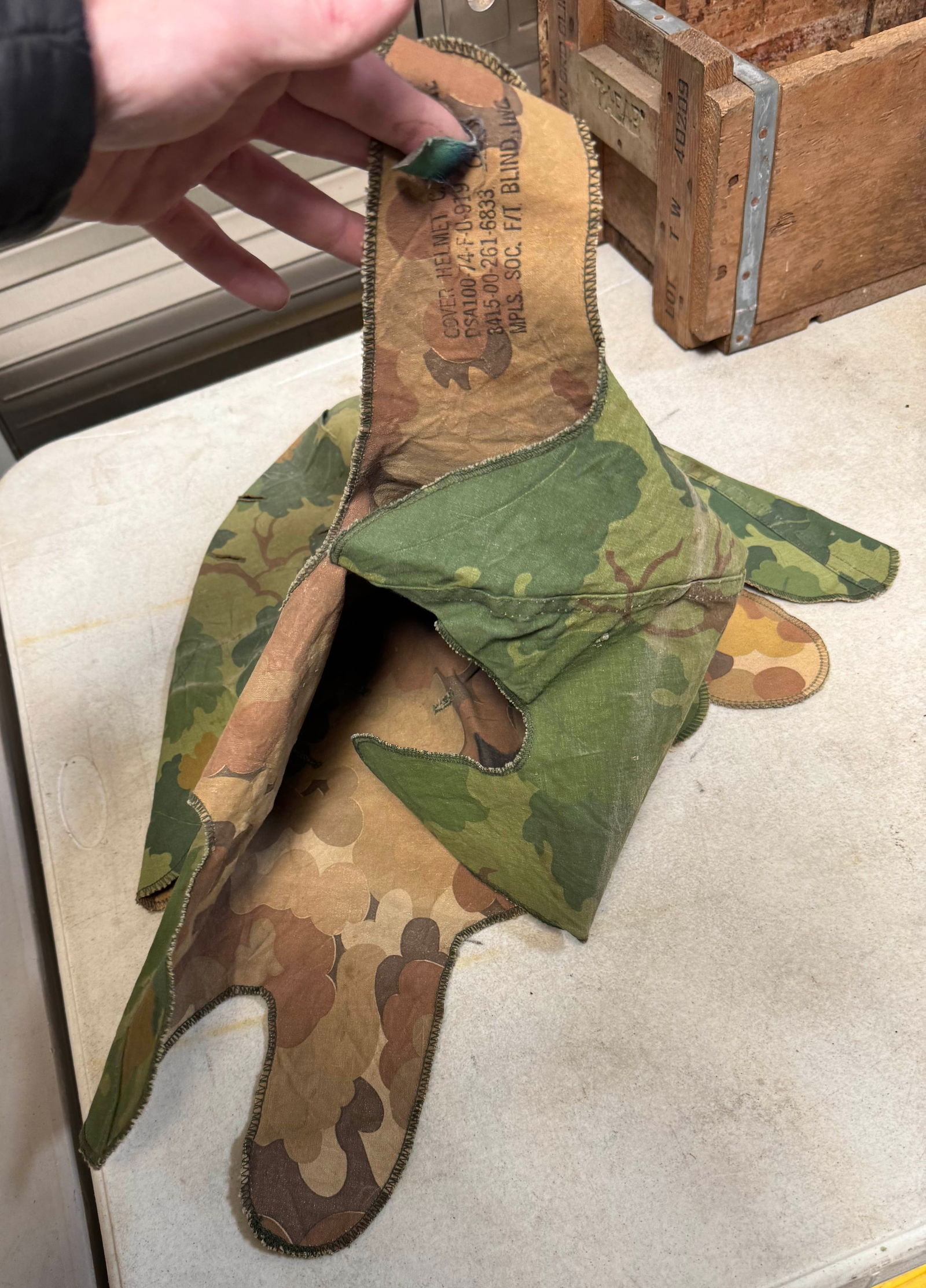 Lot of (3) Military Helmet Covers - 5