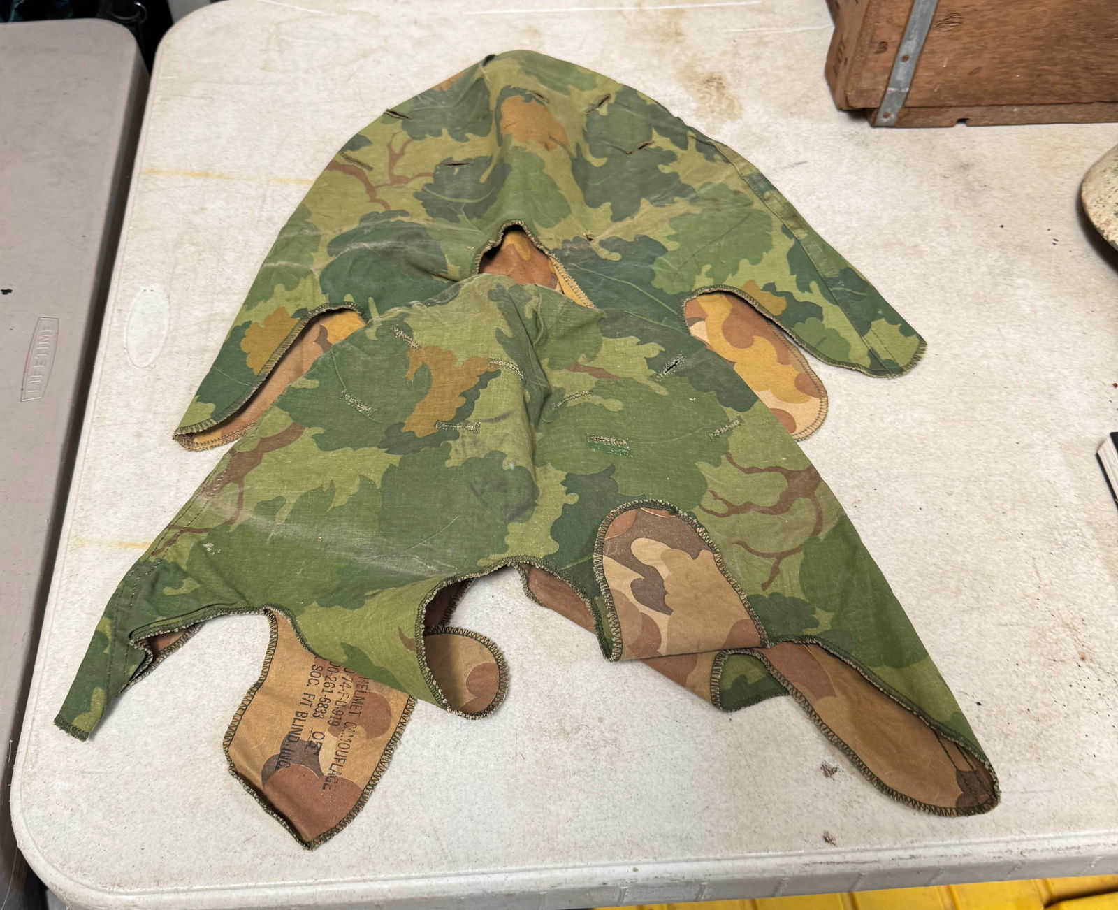 Lot of (3) Military Helmet Covers - 6