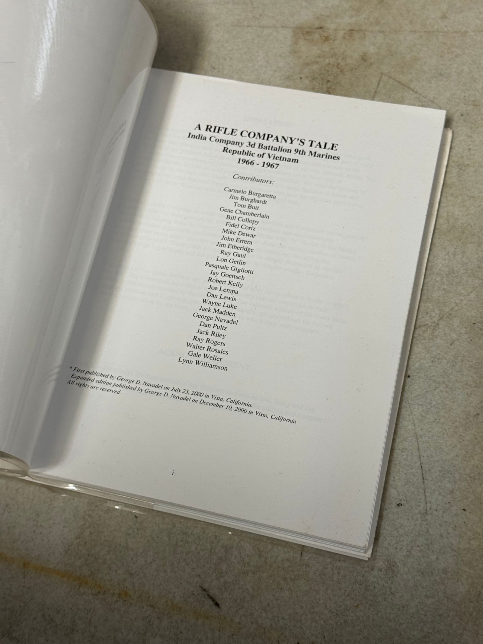 A Rifle Company's Tale by GD Navadel and Troops - 2