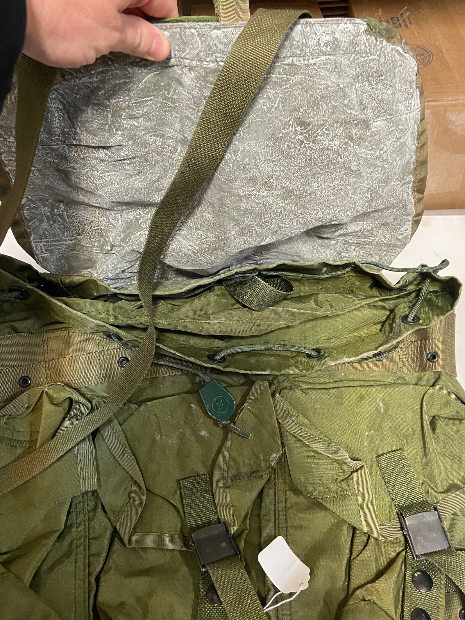 1976 Vietnam War Nylon Field Pack LC-1 with a US Pack Frame LC-2 - 4