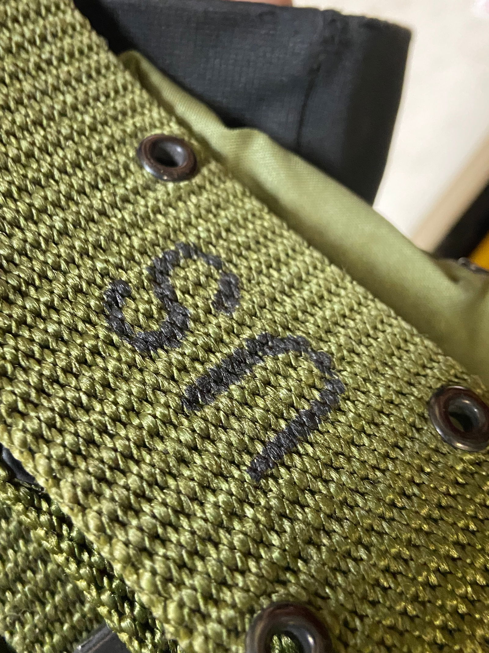 Lot of 6 Nylon Military Belts - 6