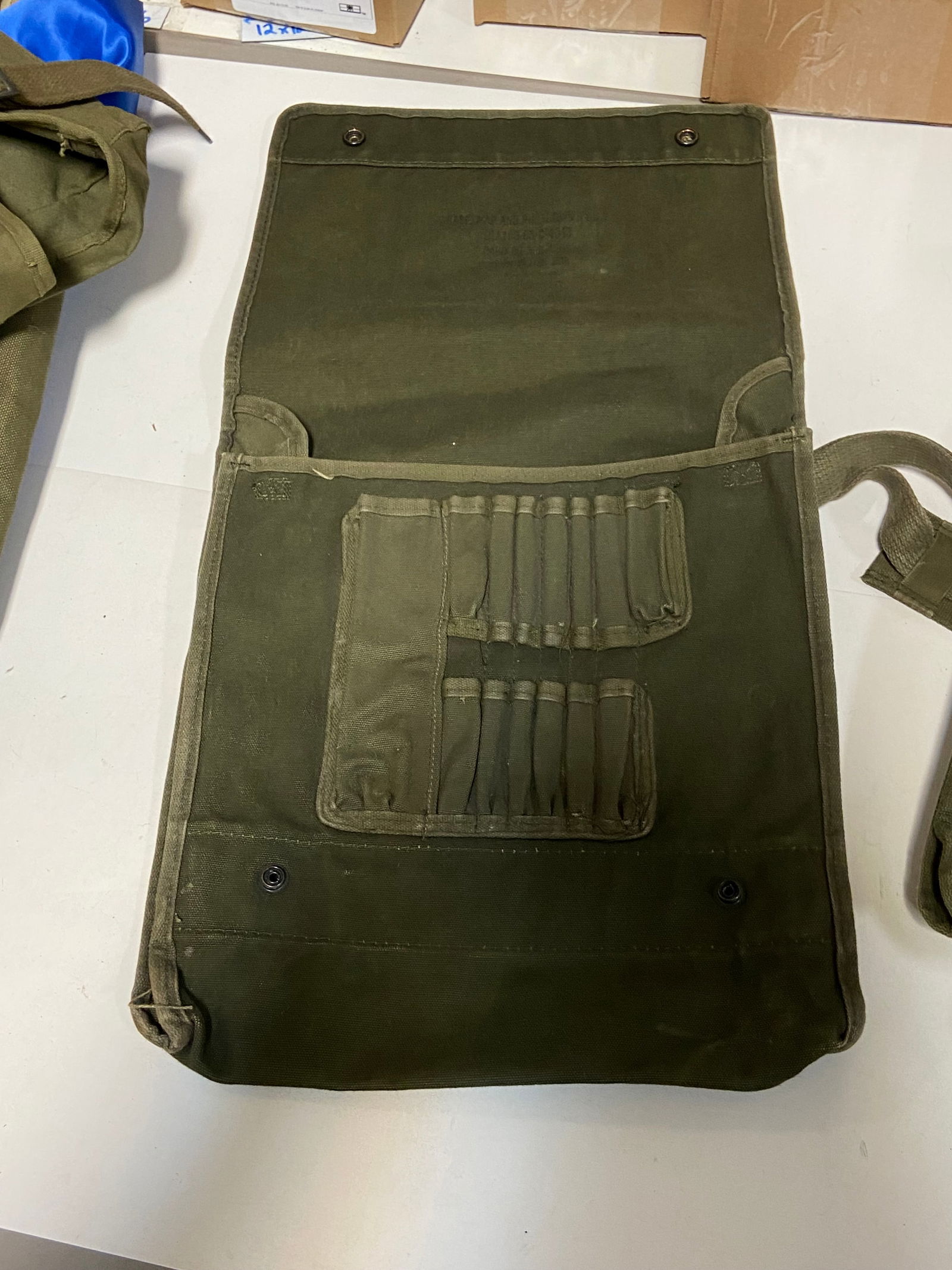 Pony Express Mail Bag, 2 Map Cases, and Telephone Set Case - 14