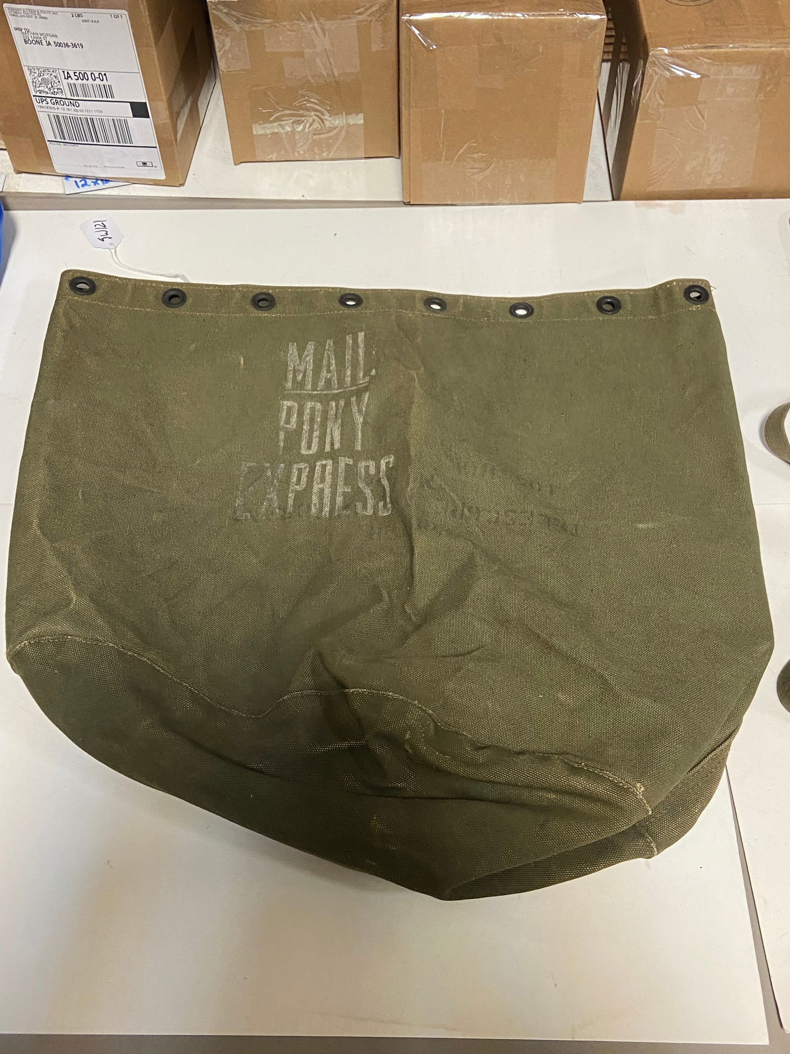 Pony Express Mail Bag, 2 Map Cases, and Telephone Set Case - 2