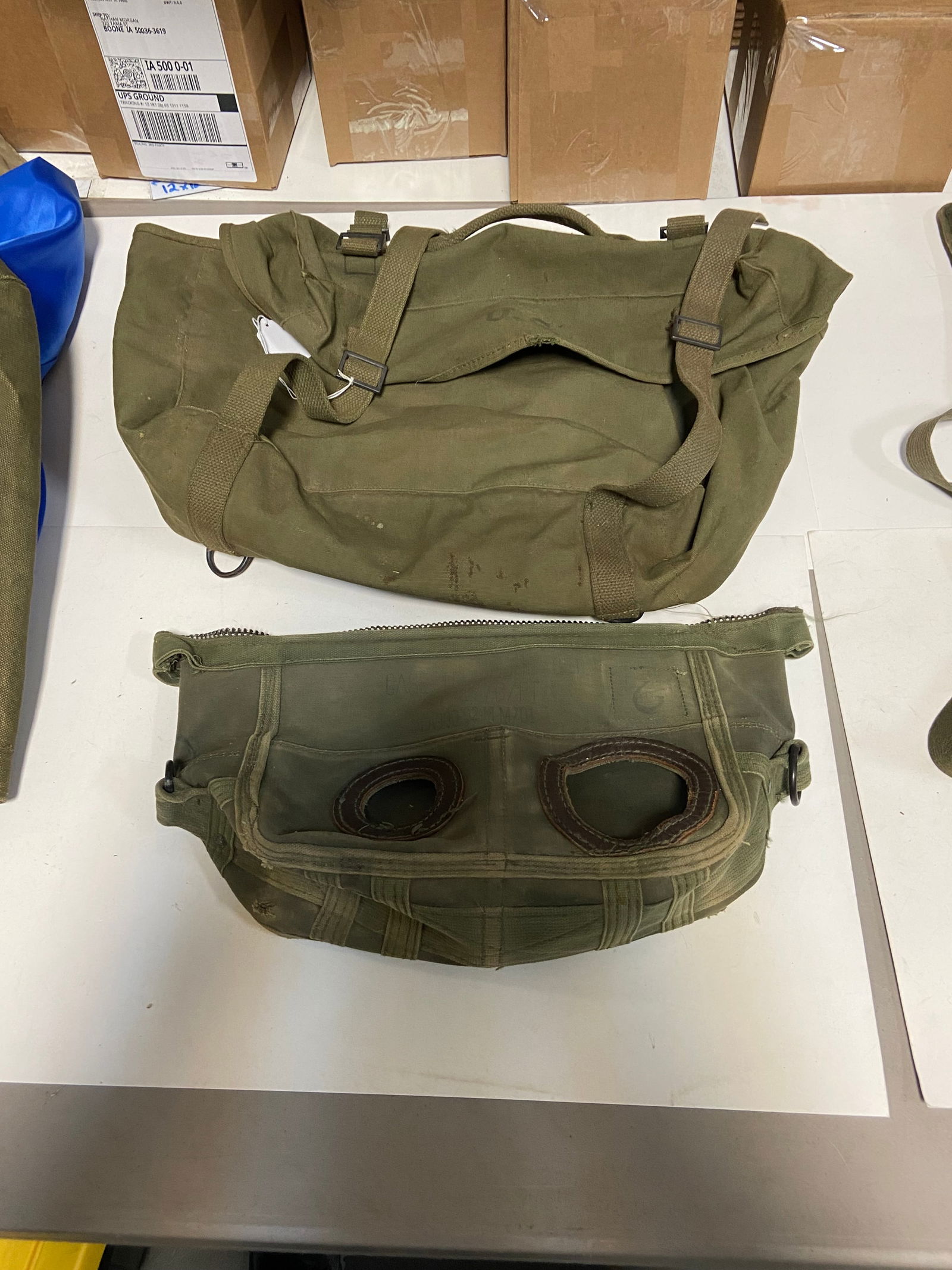 Pony Express Mail Bag, 2 Map Cases, and Telephone Set Case - 6