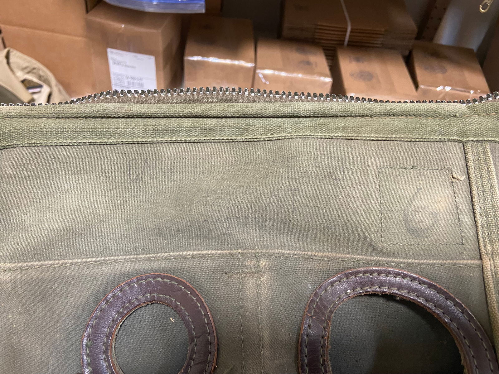 Pony Express Mail Bag, 2 Map Cases, and Telephone Set Case - 7