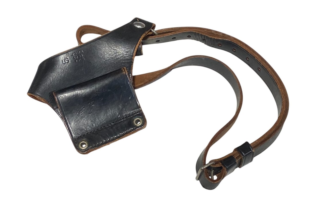 US Military and Police 1951 Dated Cross Shoulder Strap With 1911 Holster and Magazine Pouch - 2