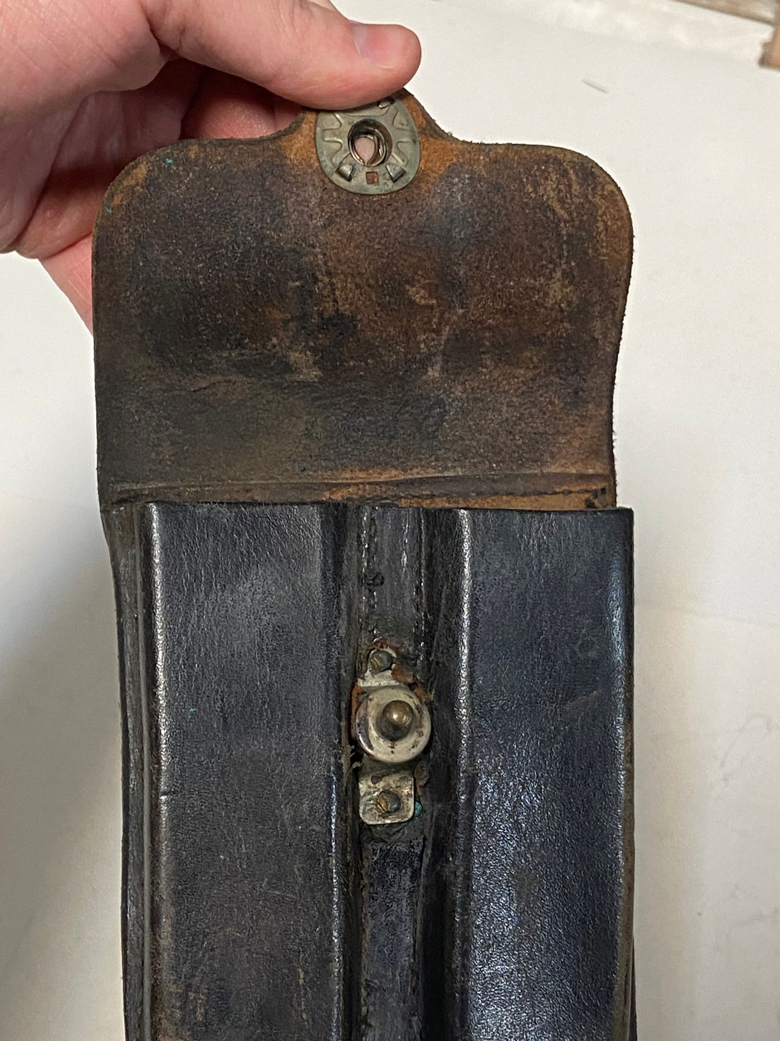 US Military and Police 1951 Dated Cross Shoulder Strap With 1911 Holster and Magazine Pouch - 7