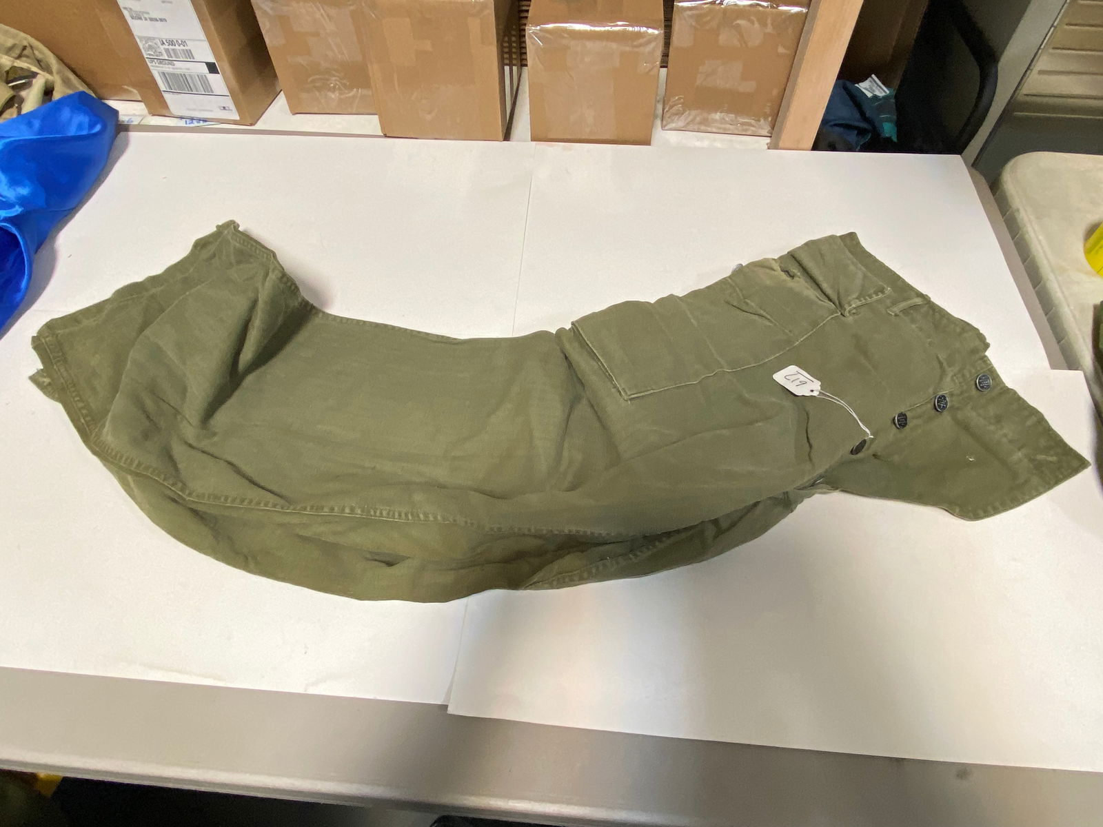 Lot of Vietnam Era HBT Pants/Jackets and Khaki Dress Shirts - 10