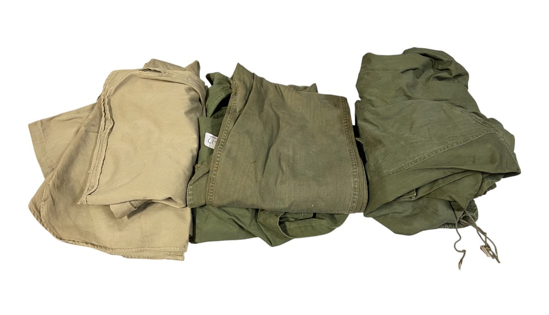Lot of Vietnam Era HBT Pants/Jackets and Khaki Dress Shirts (1 of 12)