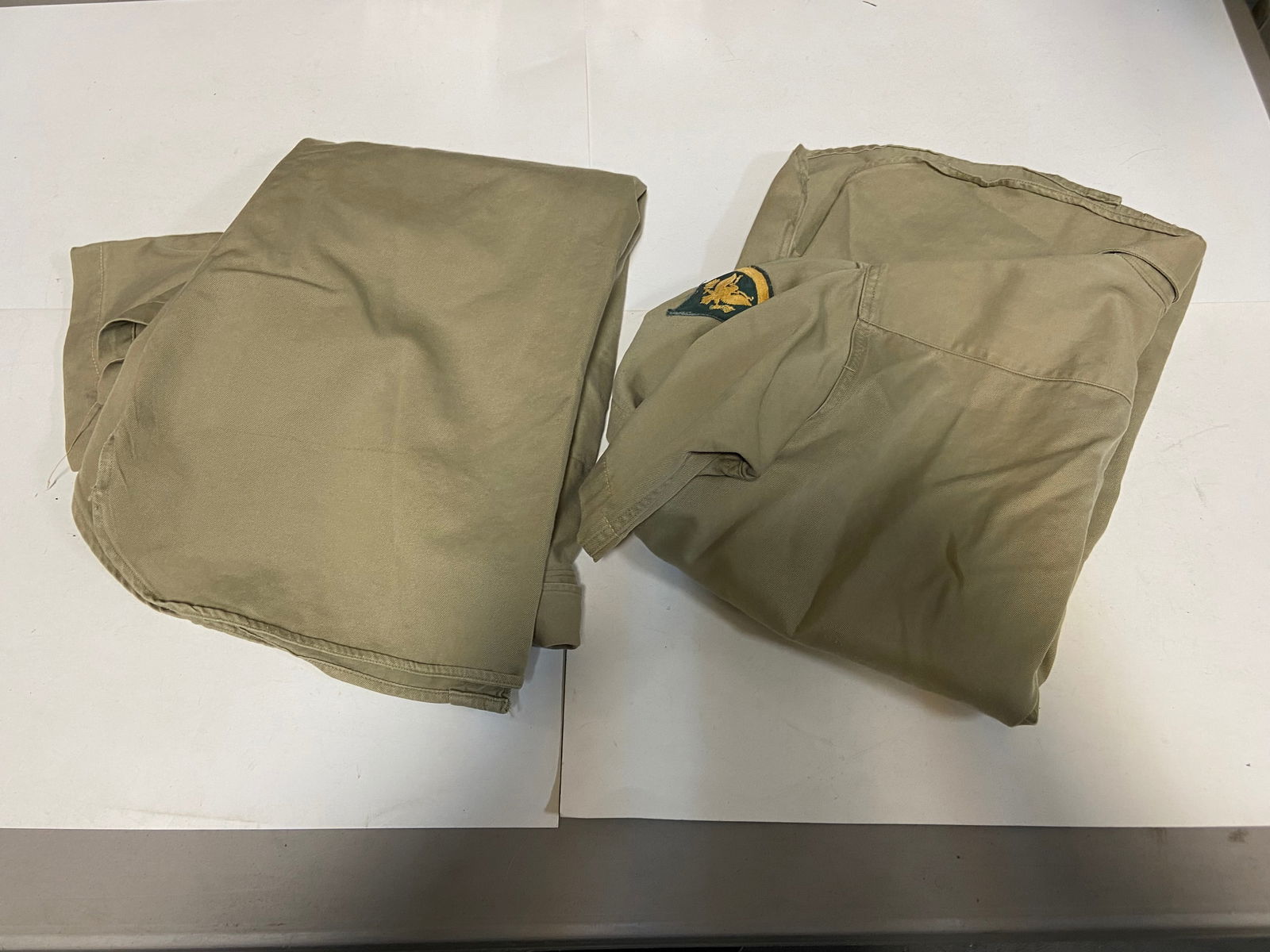 Lot of Vietnam Era HBT Pants/Jackets and Khaki Dress Shirts - 2