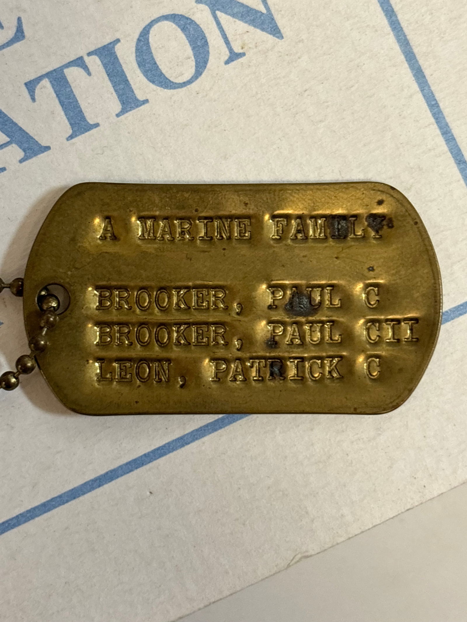 US 1st Marine Division Veteran Grouping ID'd - 10