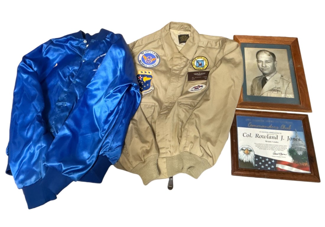 US Airforce Grouping to Col. Rowland J. Jones (1 of 14)