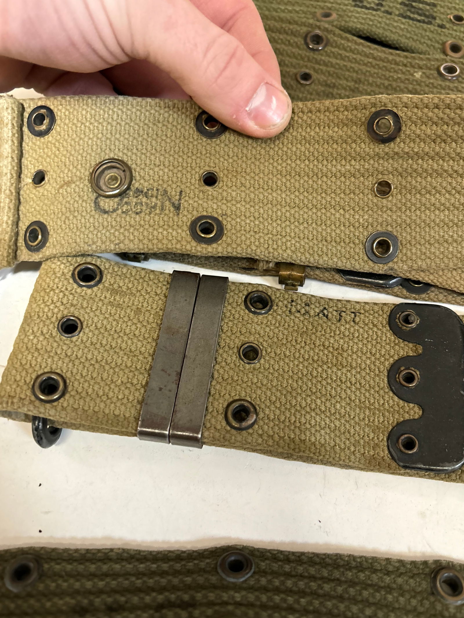(12) Miscellaneous WWII Web Belts - 7