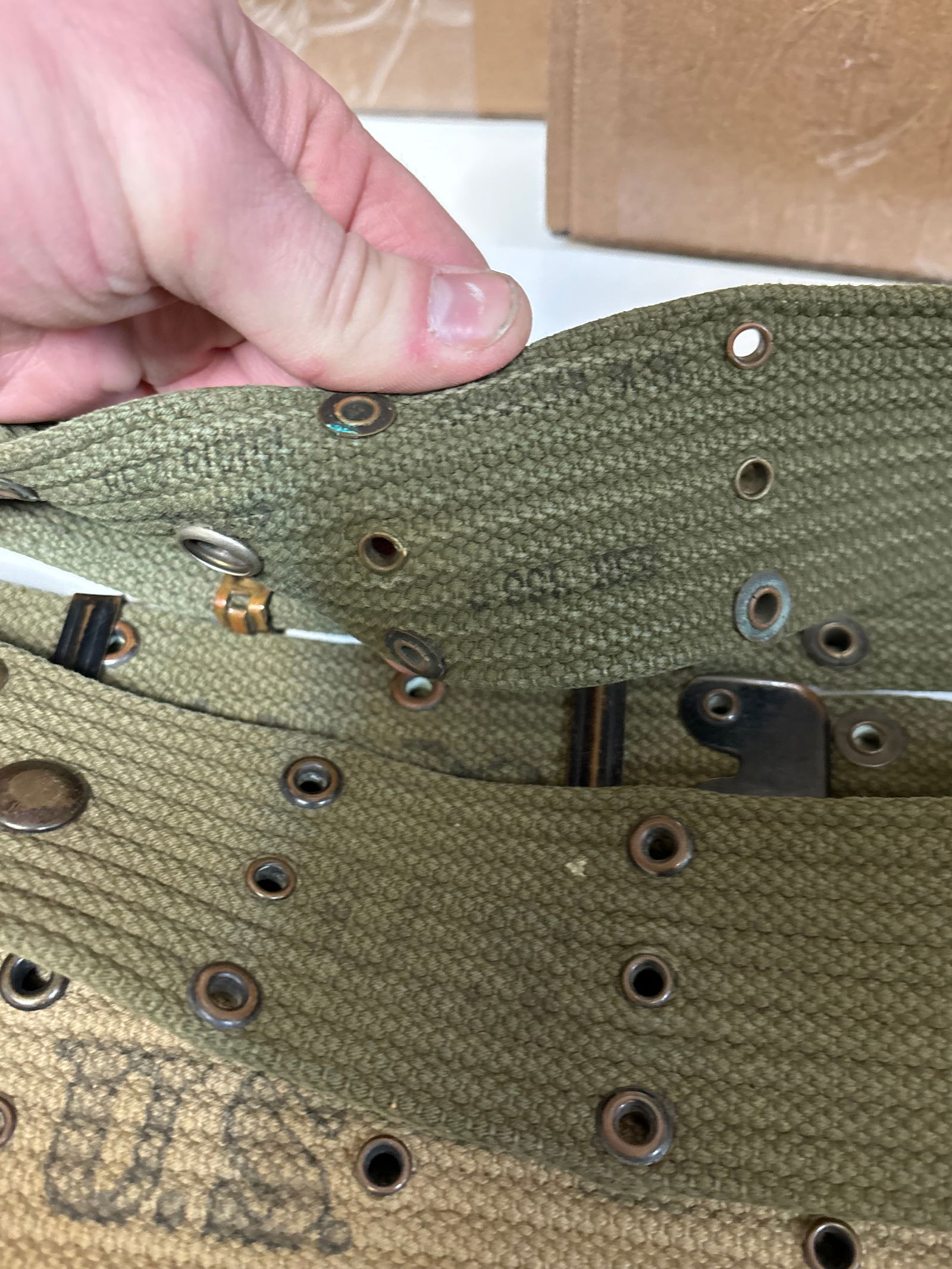 (12) Miscellaneous WWII Web Belts - 9