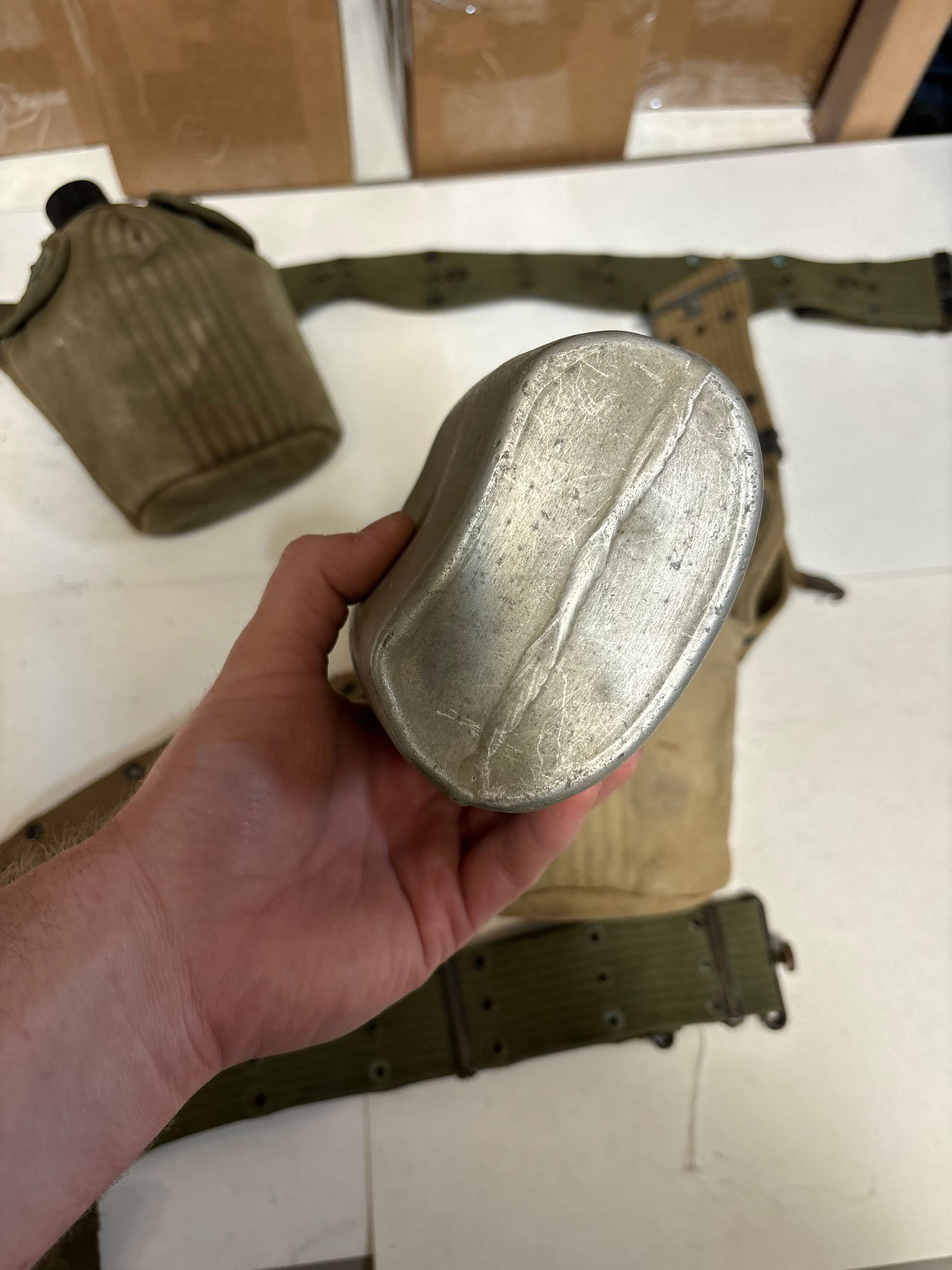 (3) WWII Belts with Miscellaneous Attachments - 13