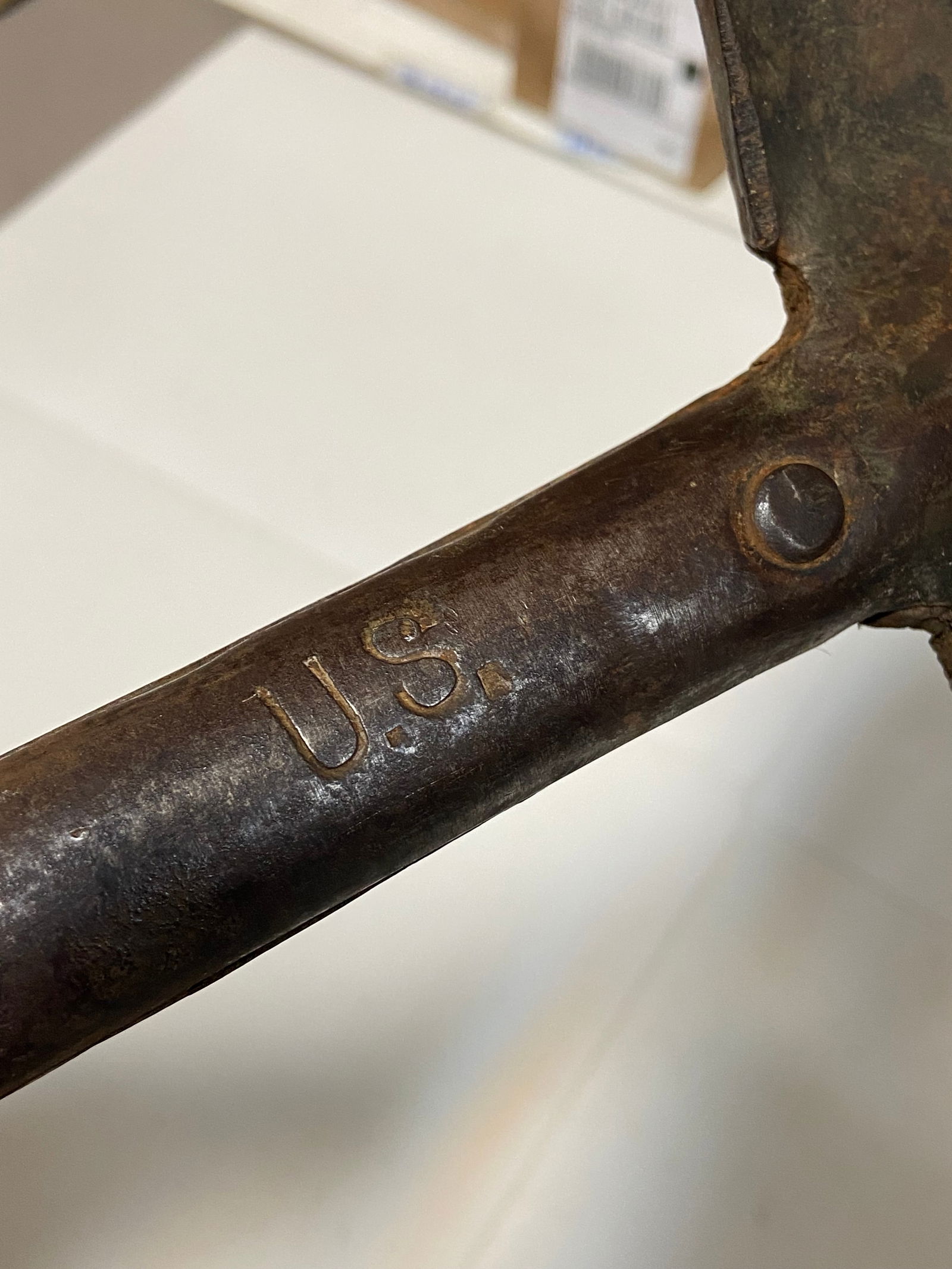 HARD TO FIND US WWII Model 1910 T Handle Shovel - 3