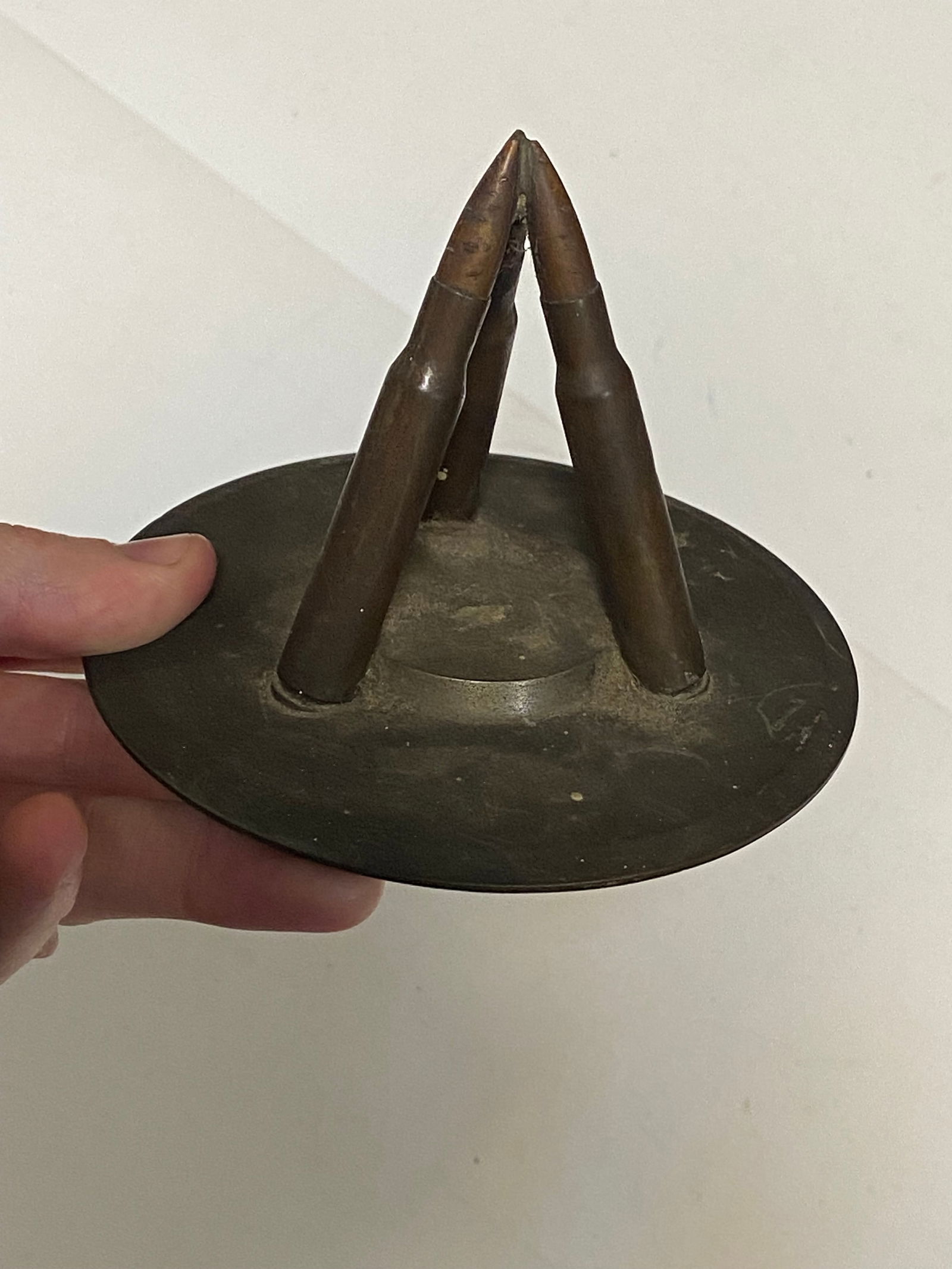 Interesting WWII US Trench Art With Bullet Casings - 3