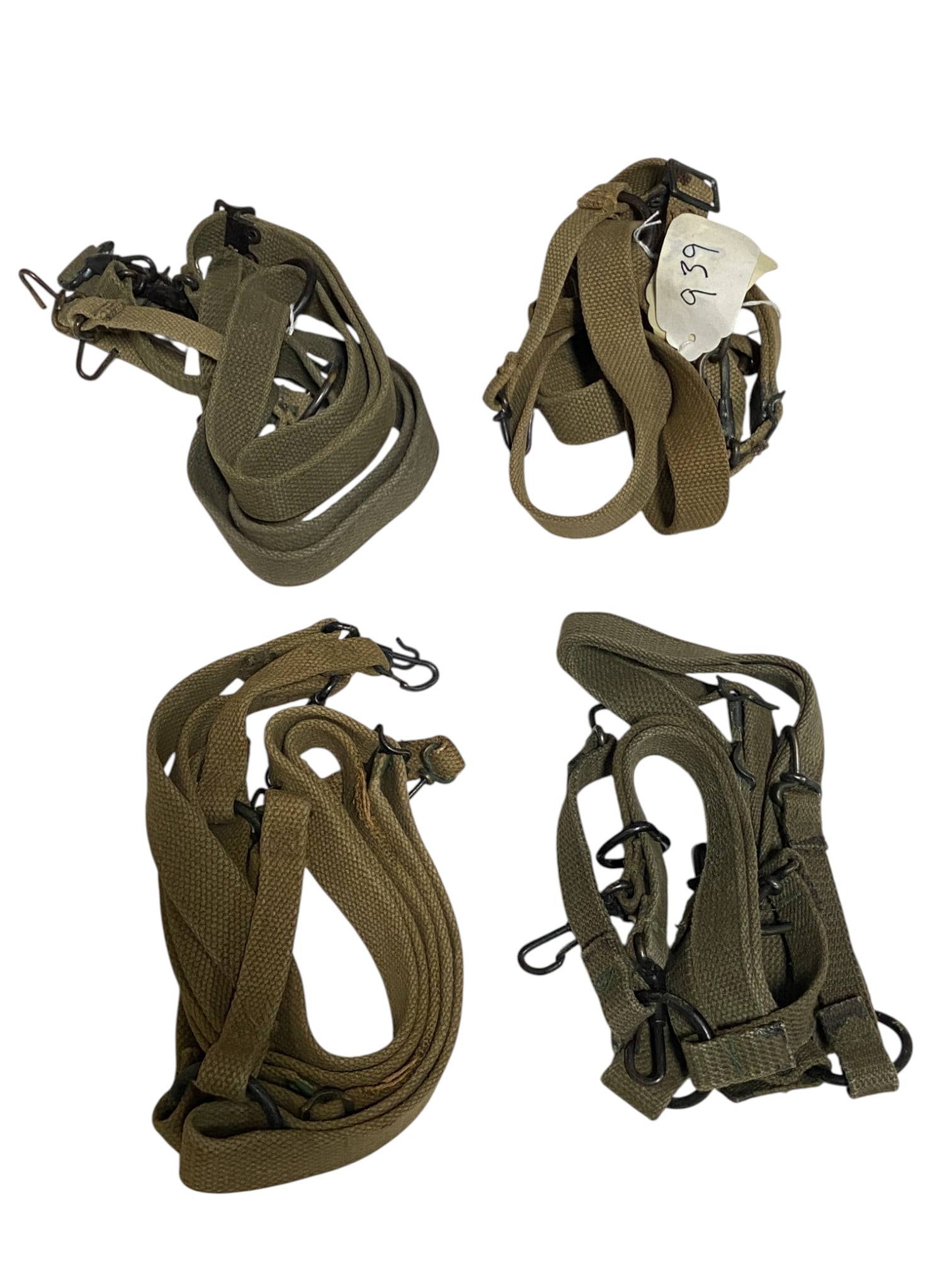 Lot of (4) US WWII Suspenders: See Photos