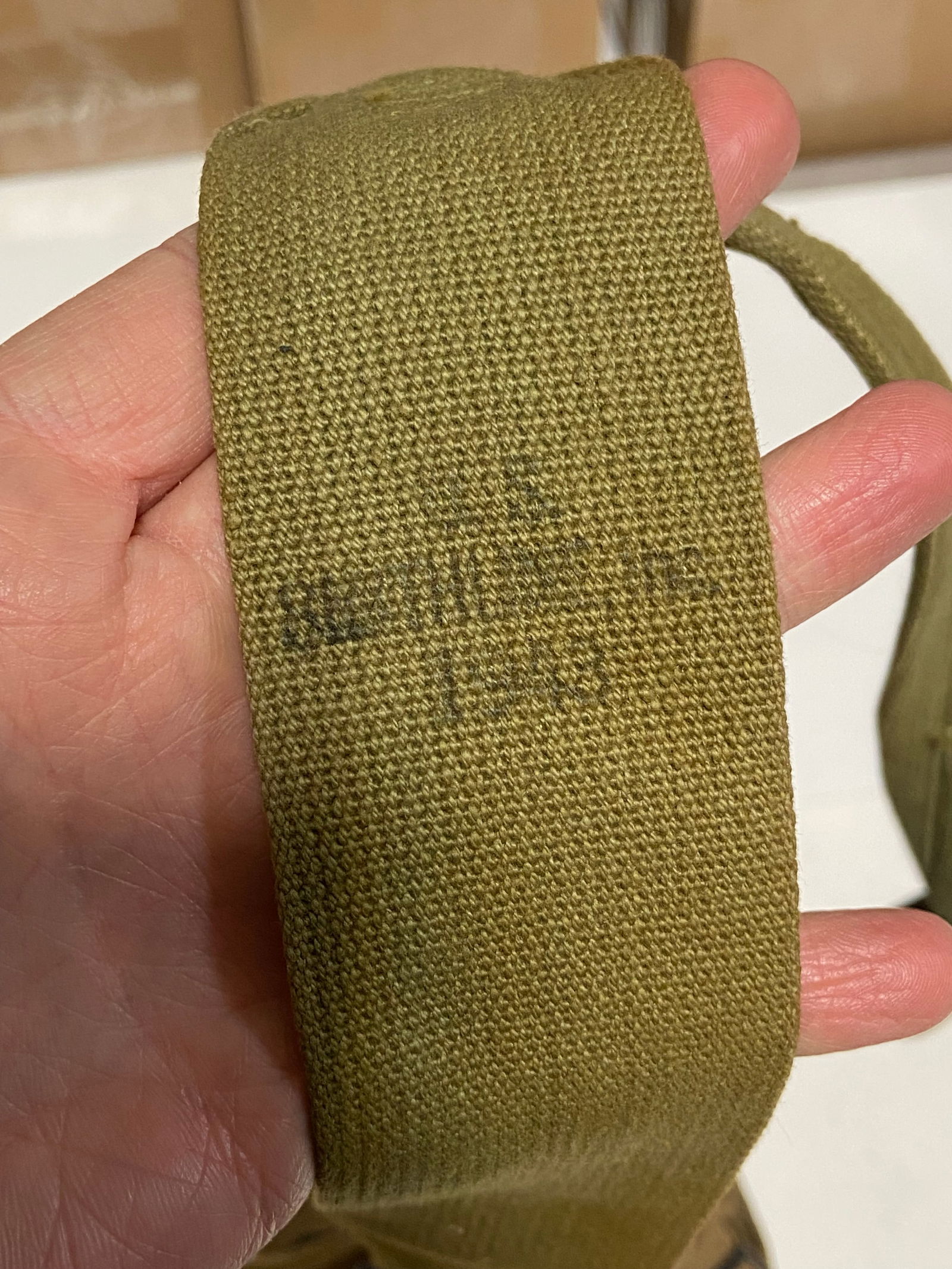 Excellent Condition WWII US1943 Dated Suspenders - 2