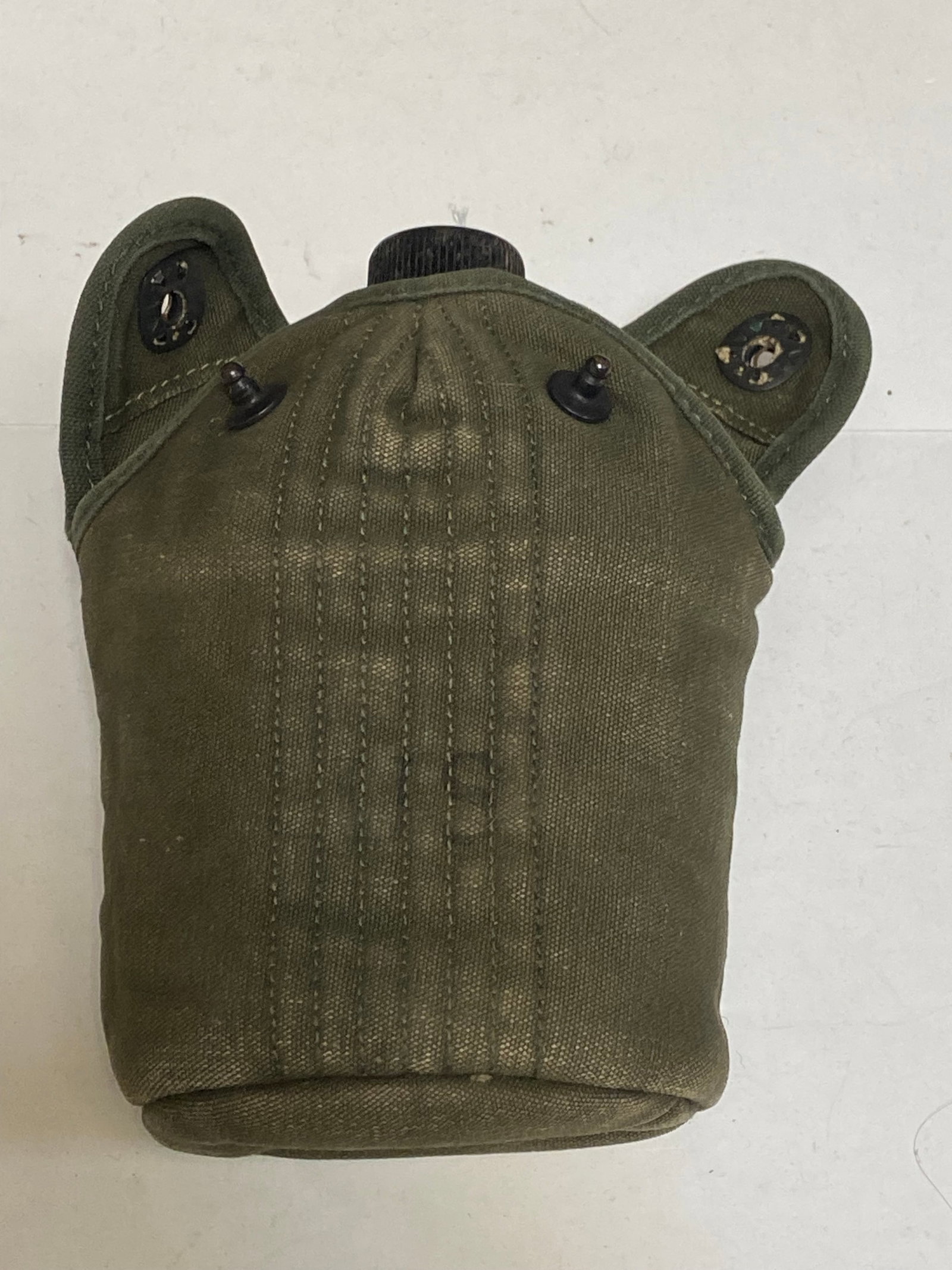 (3) US WWII Canteens and (1) Empty Canteen Carrier - 11