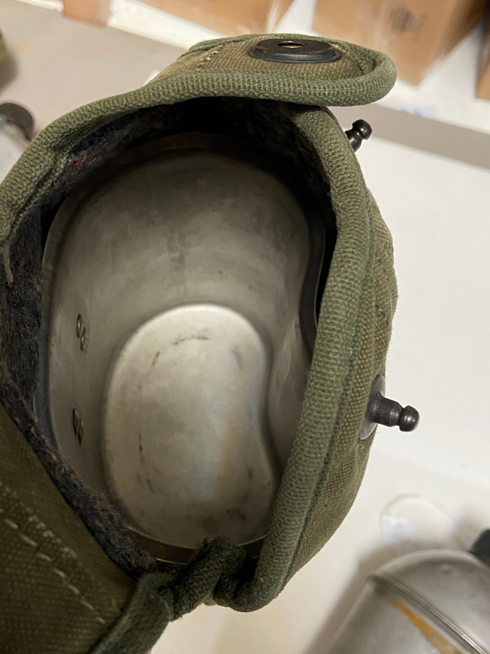 (3) US WWII Canteens and (1) Empty Canteen Carrier - 16