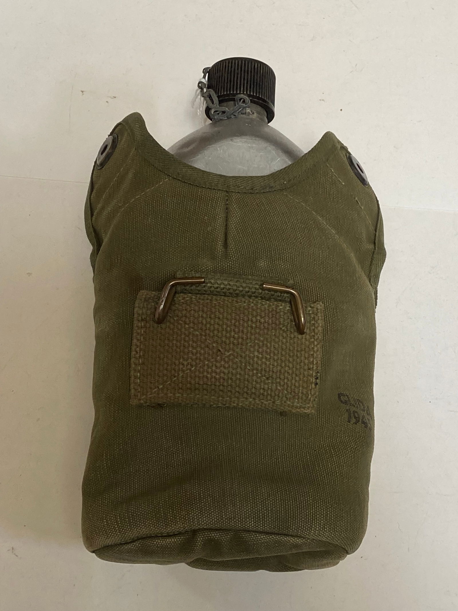 (3) US WWII Canteens and (1) Empty Canteen Carrier - 2