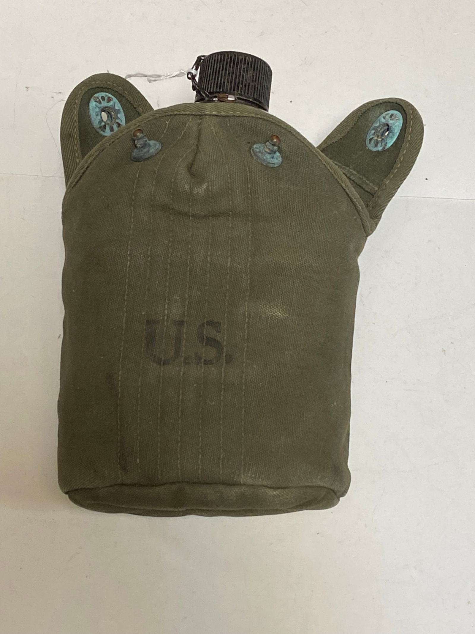 (3) US WWII Canteens and (1) Empty Canteen Carrier - 6