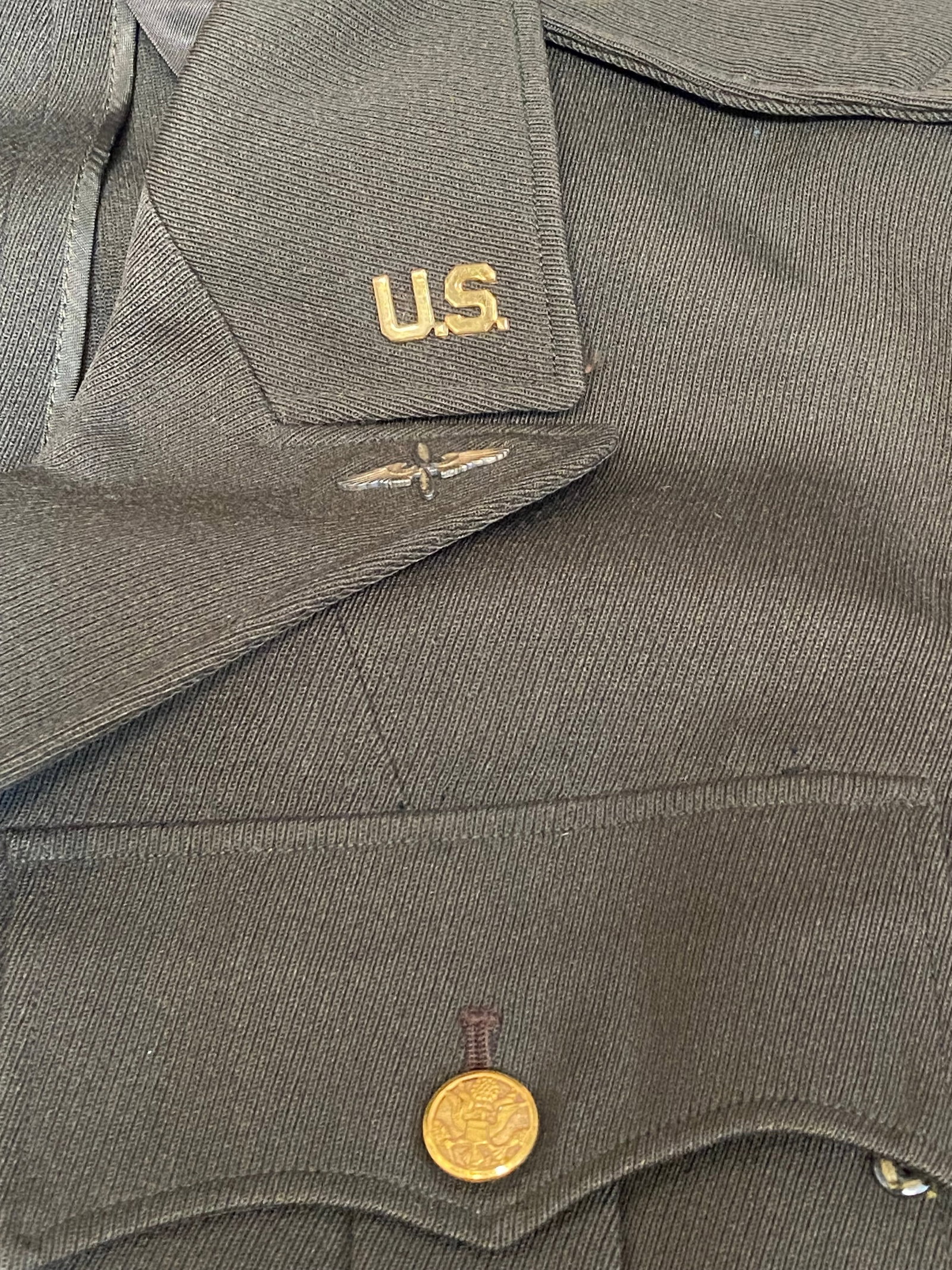 WWII US 8th AF Uniform with Laundry Number - 11