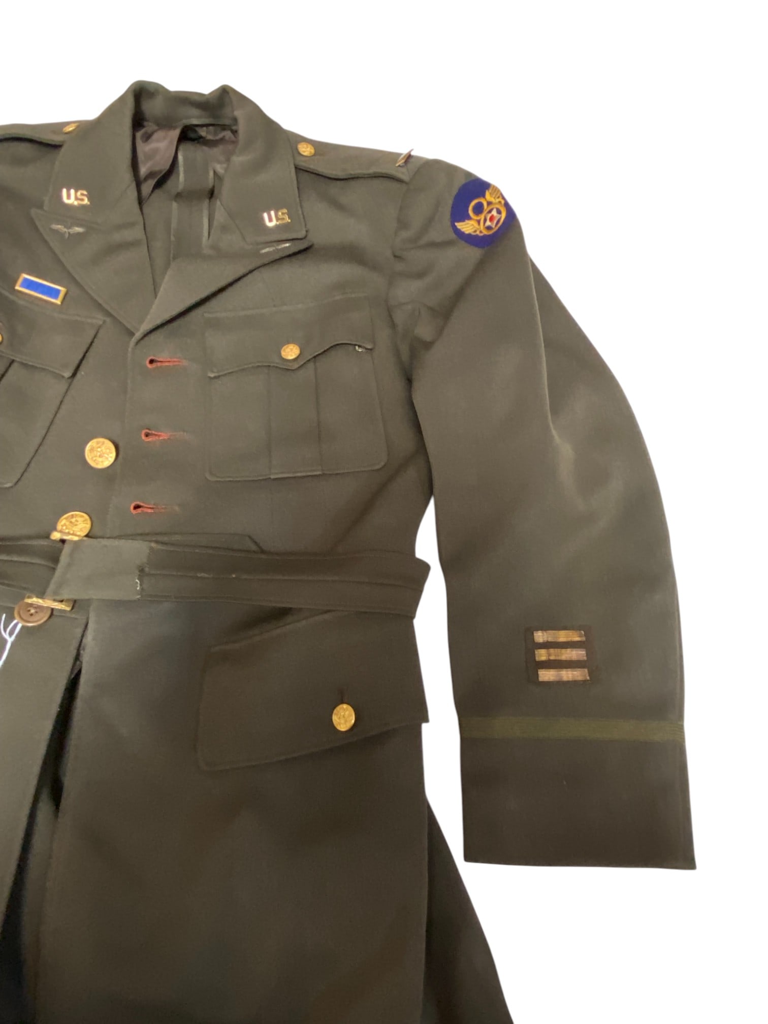 WWII US 8th AF Uniform with Laundry Number - 8