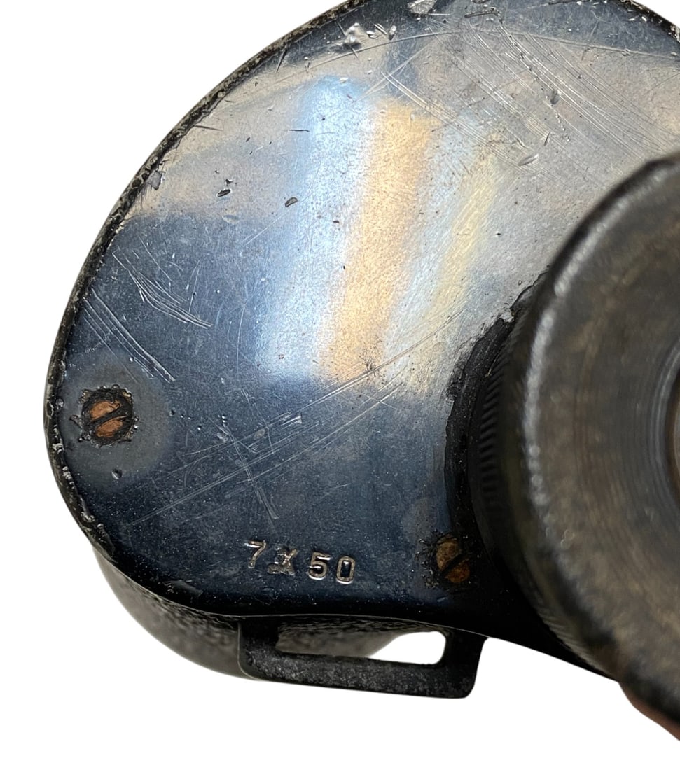 WWII 1940 USN Bausch & Lomb Binoculars with Case - 4