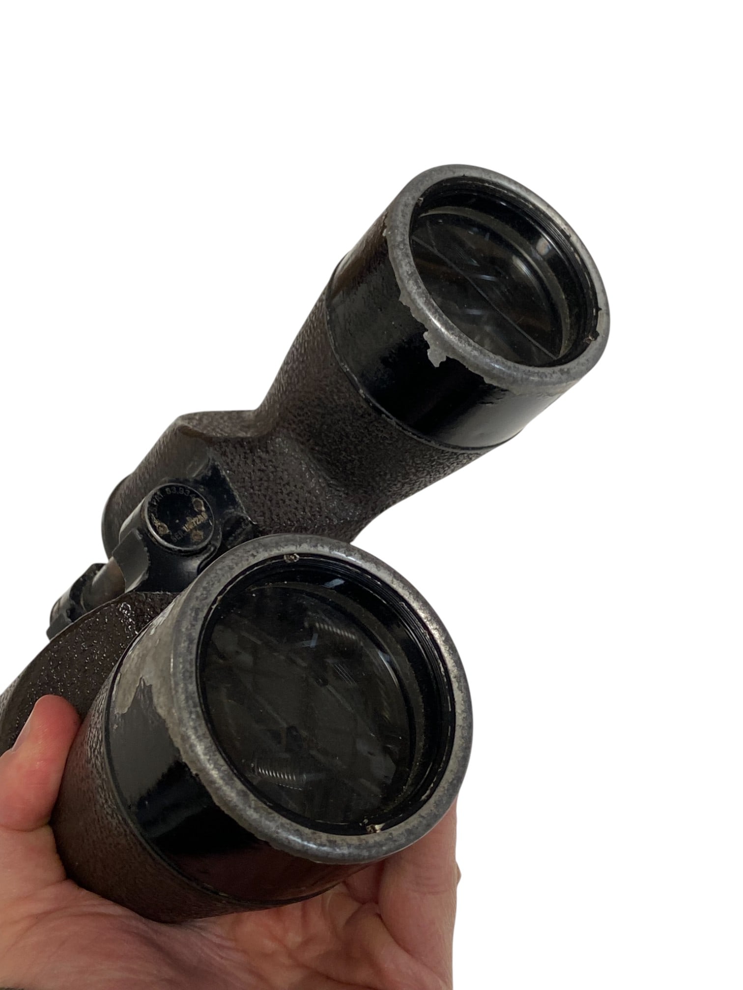 WWII 1940 USN Bausch & Lomb Binoculars with Case - 5