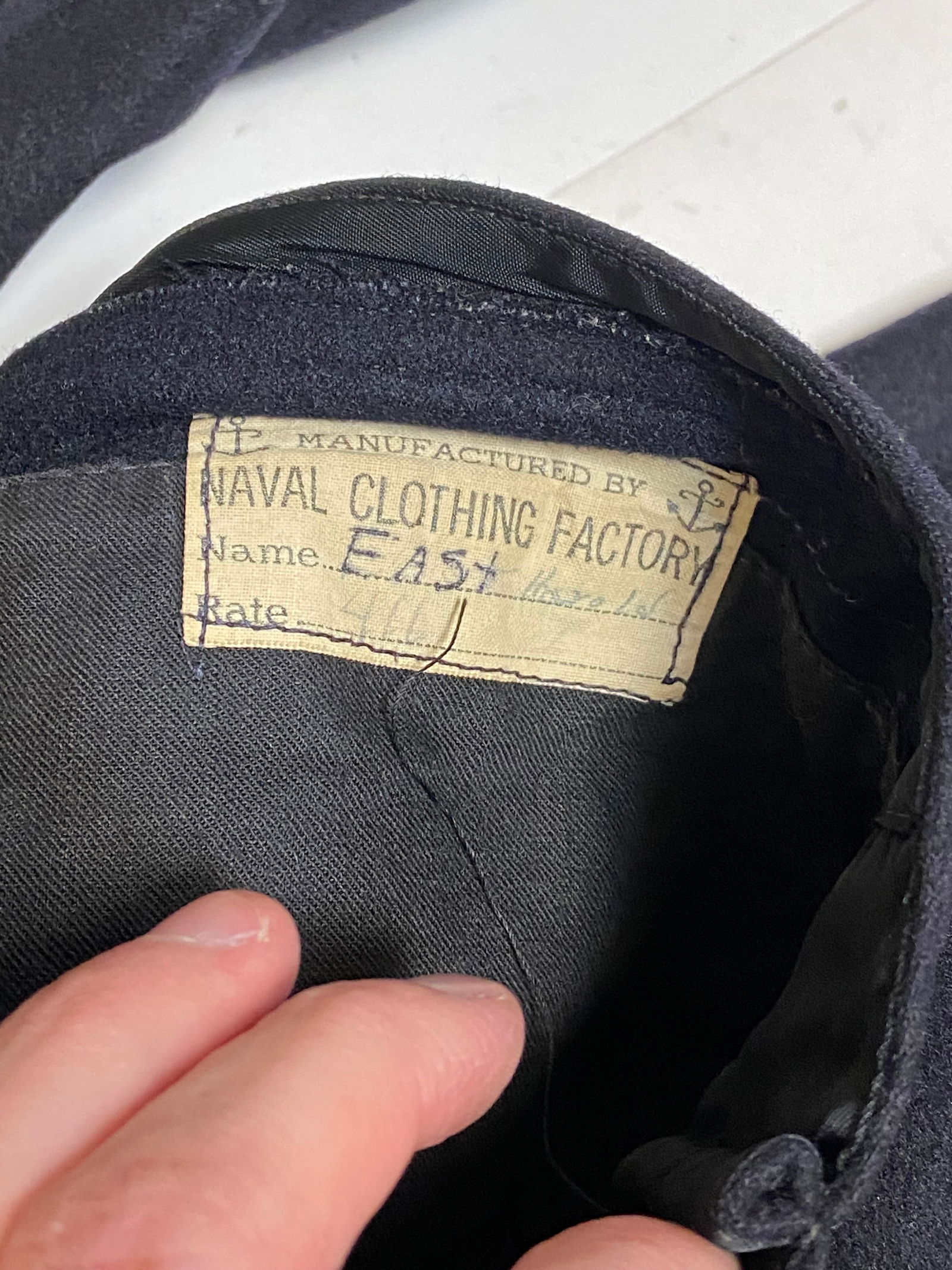 WWII Mine Sweeper US Navy Jumper Named to Earnest East - 15