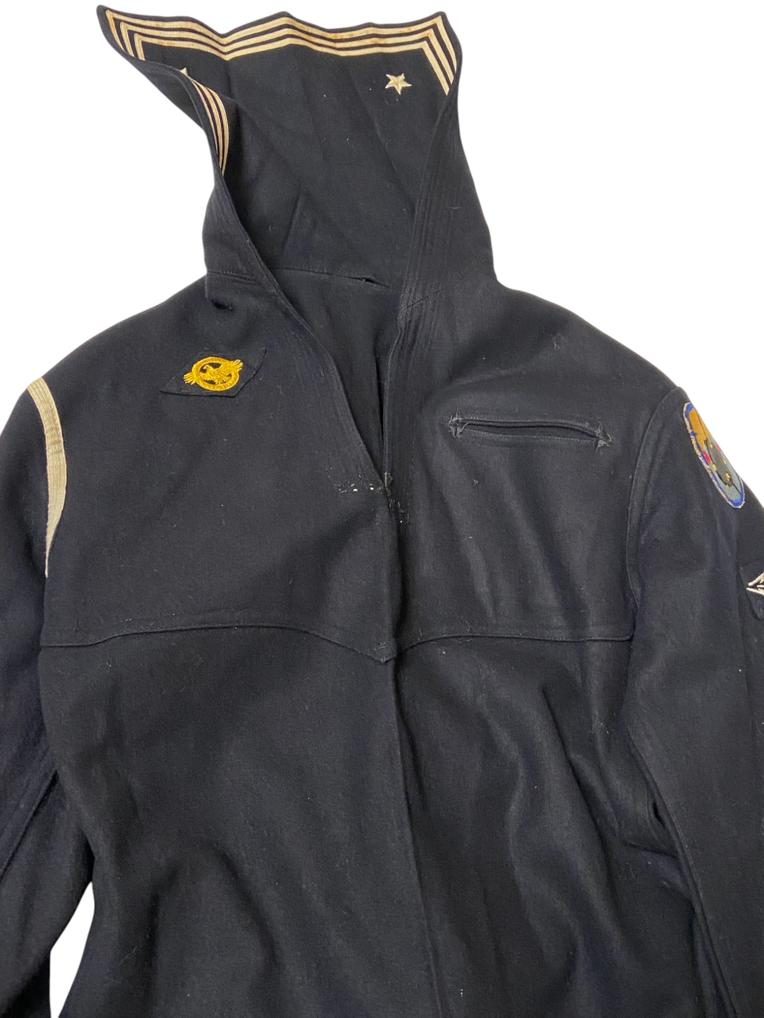 WWII Mine Sweeper US Navy Jumper Named to Earnest East - 4