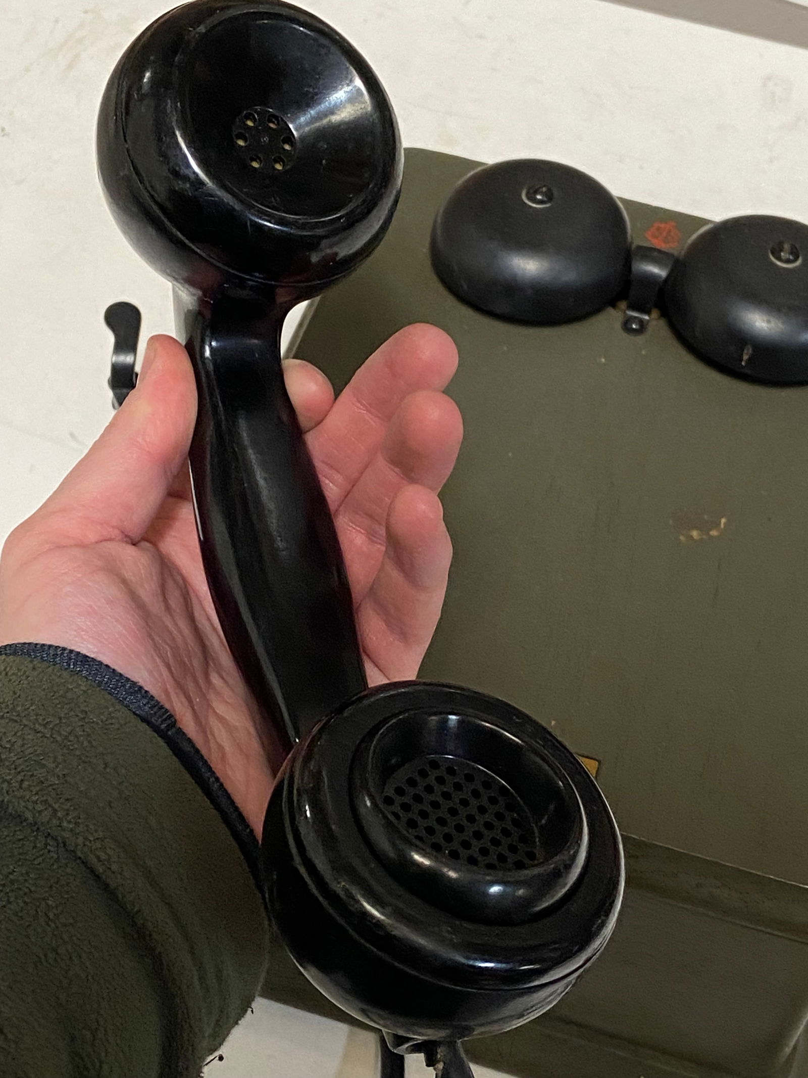 US WWII USN Kellogg Switchboard Supply CO 5812-MX Wall Phone - 3