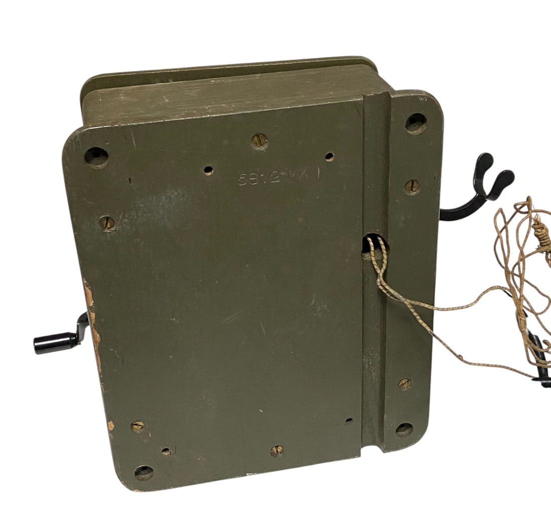 US WWII USN Kellogg Switchboard Supply CO 5812-MX Wall Phone - 5