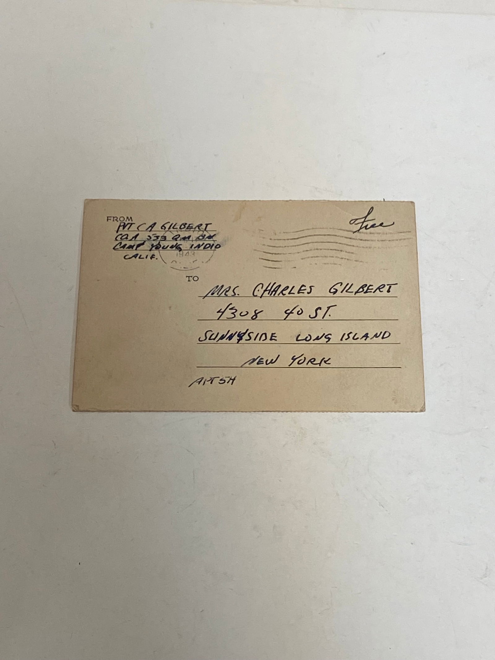 WWII US Paper Grouping to Charles A Gilbert - 10