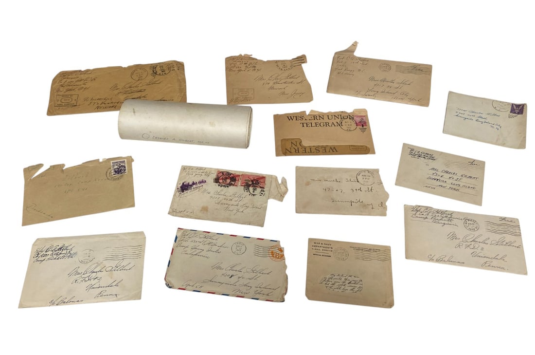 WWII US Paper Grouping to Charles A Gilbert - 2