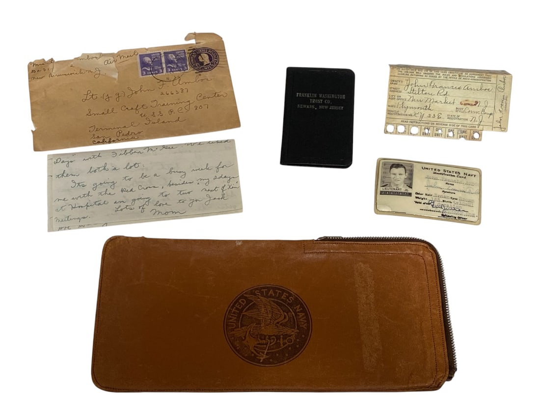 WWII USN Officer Grouping Named To John Francis Ambor (1 of 11)
