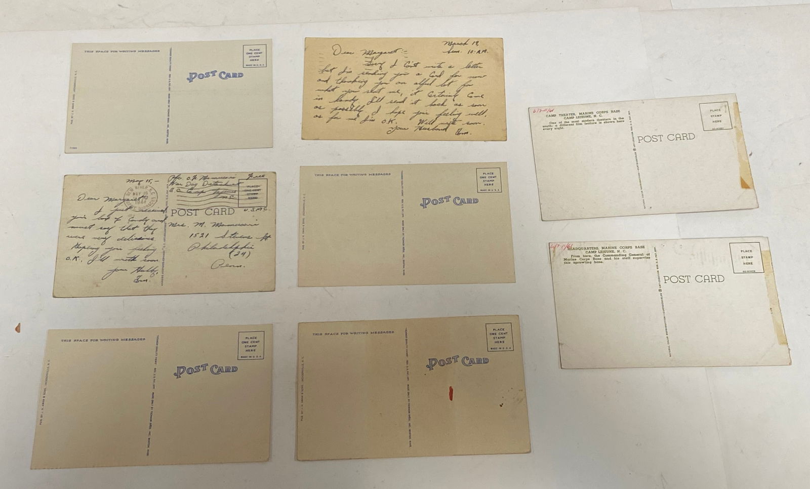 (7) WWII USMC Post Cards - 5
